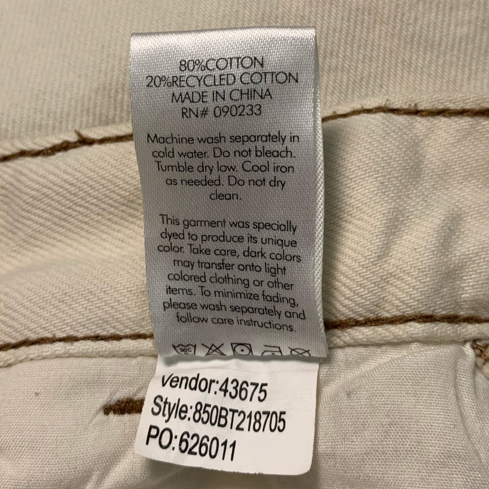 PacSun Wide Leg Carpenter Ultra High Waist Cream Color Jeans Size 27 - Picture 15 of 16